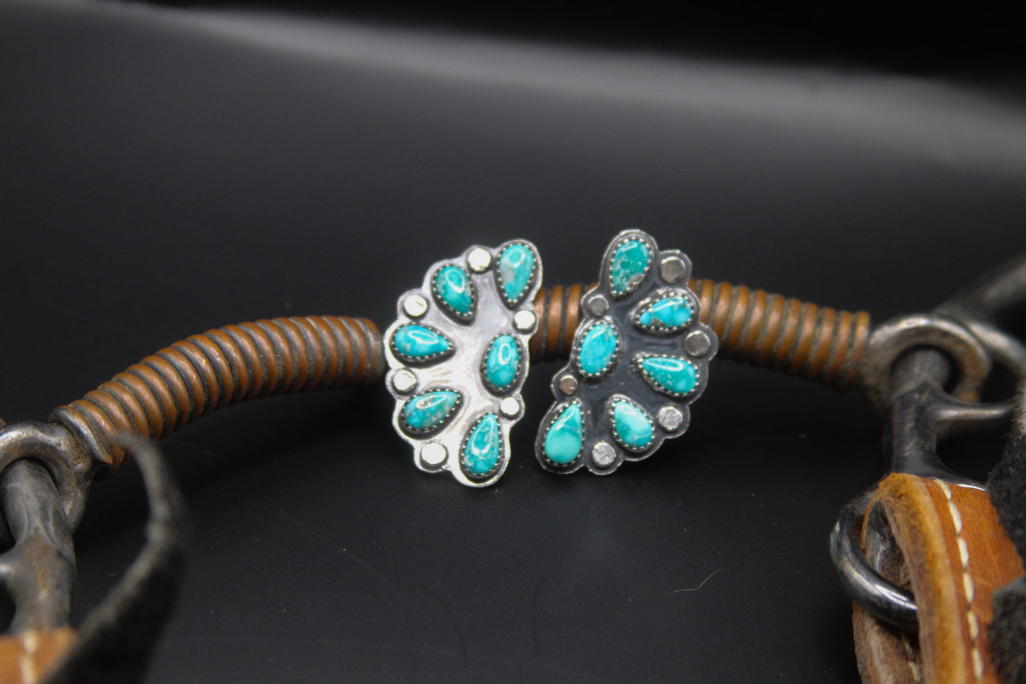 Whitewater half cluster earrings