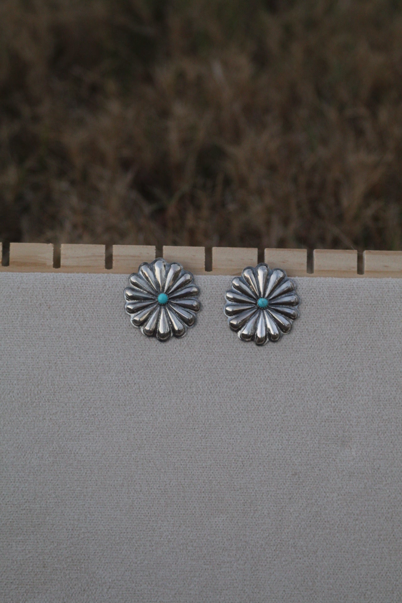 Concho earrings - large