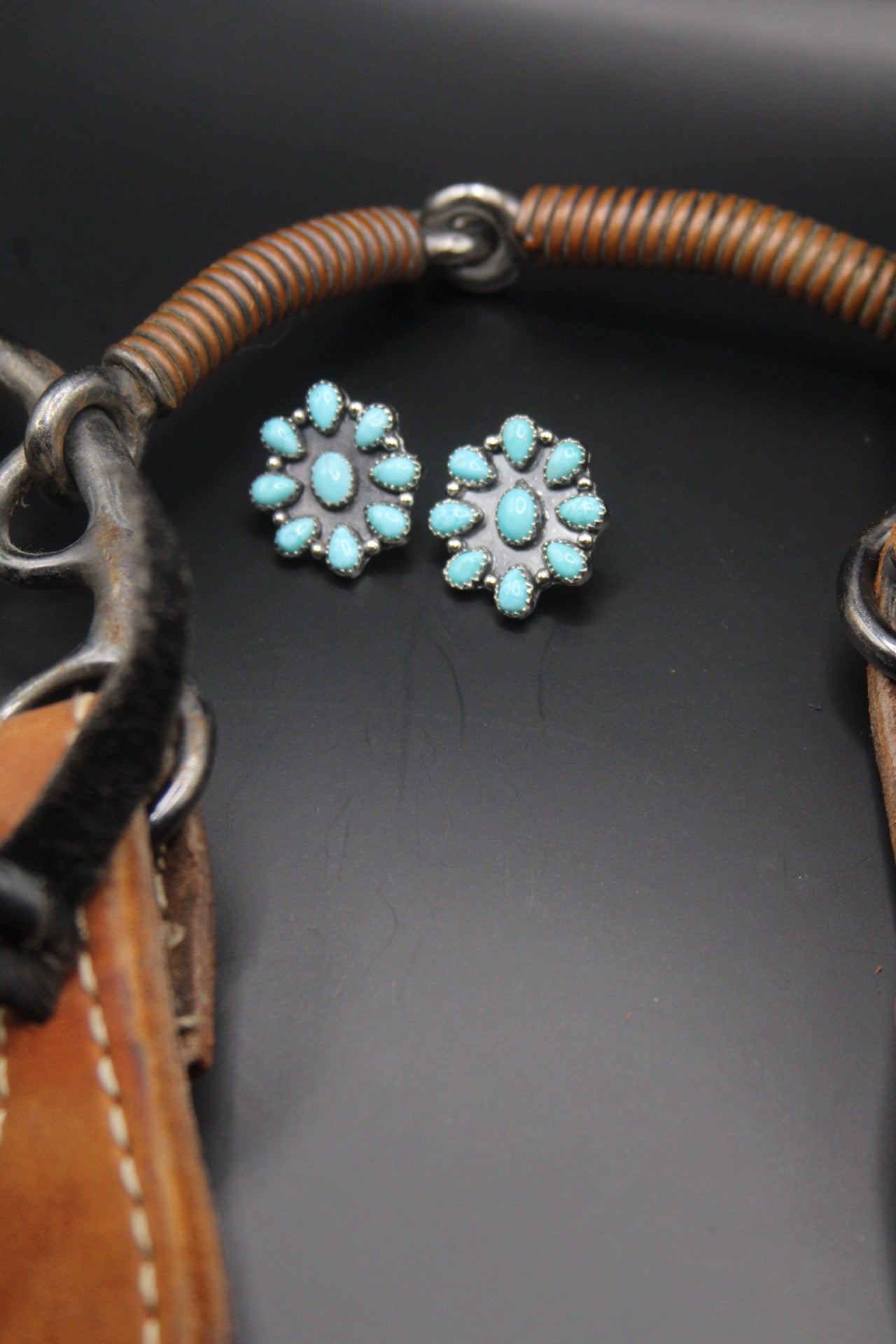 Whitewater cluster earrings