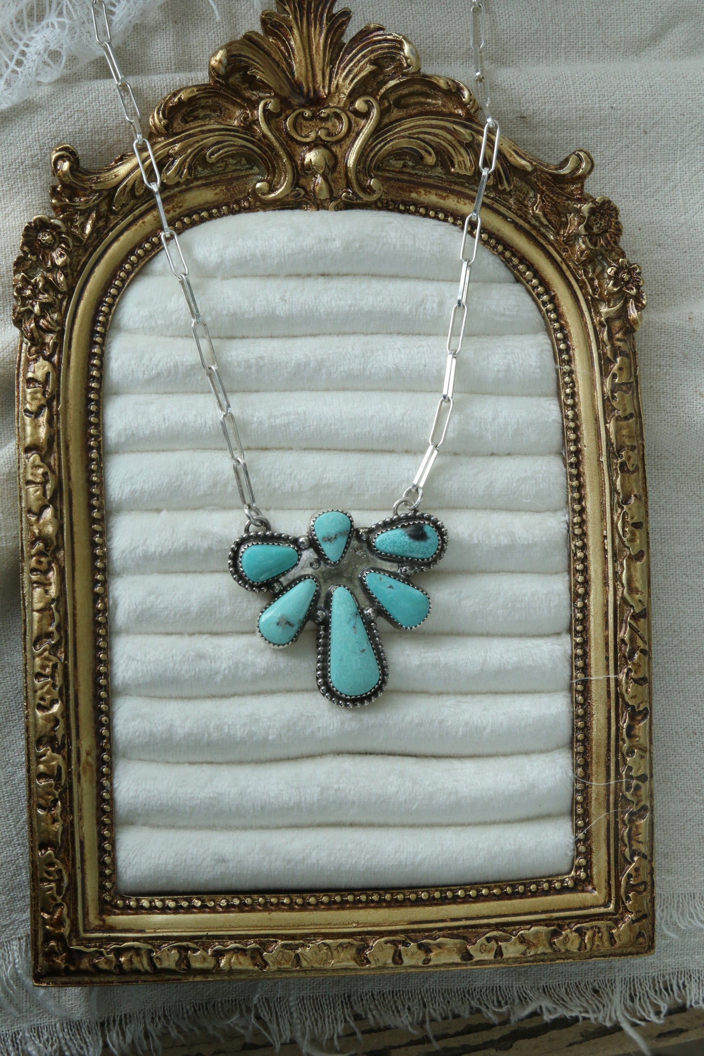 Sonoran cluster necklace on 18” chain