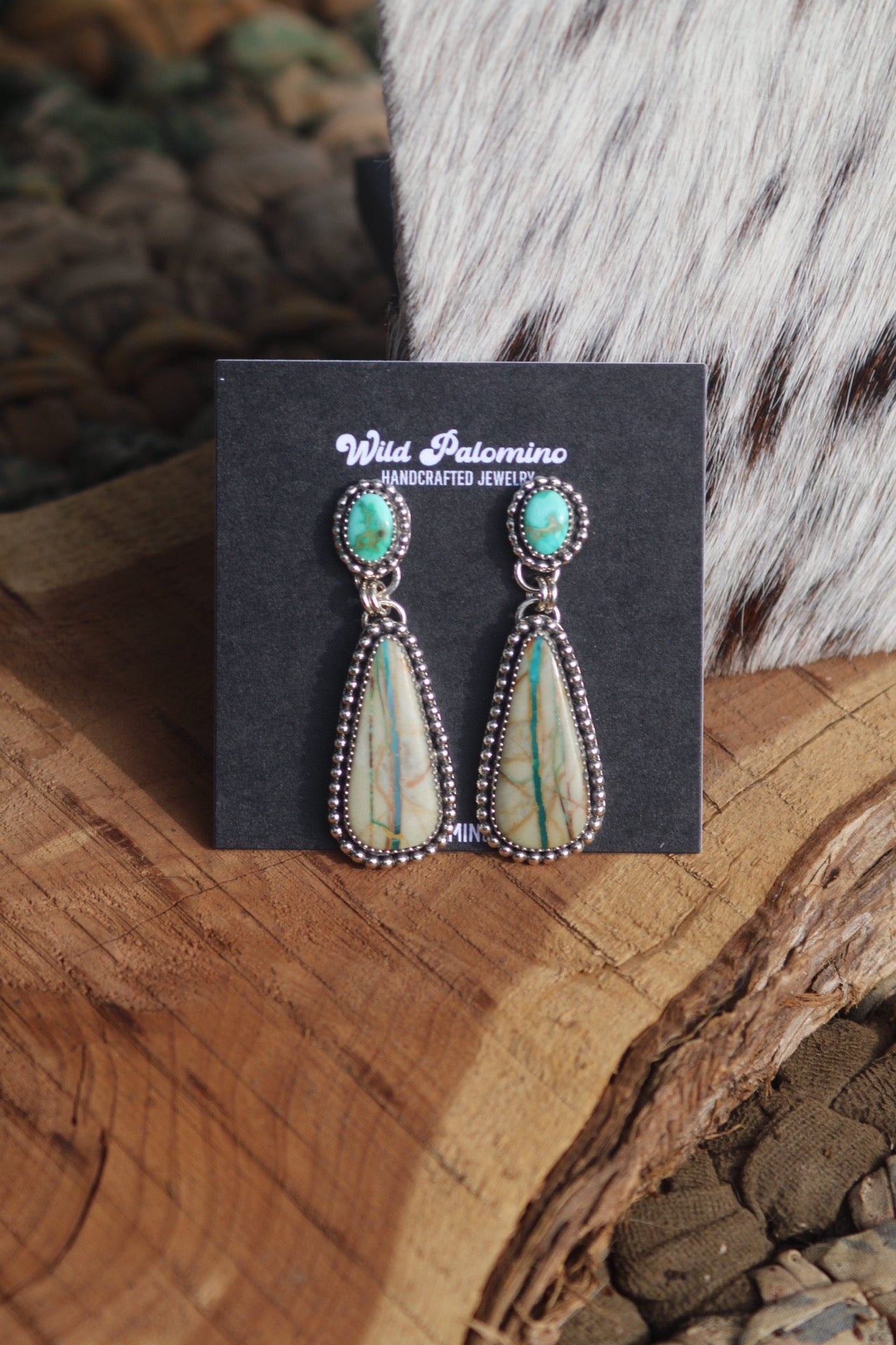 Royston Ribbon & Emerald Valley Drop Earrings