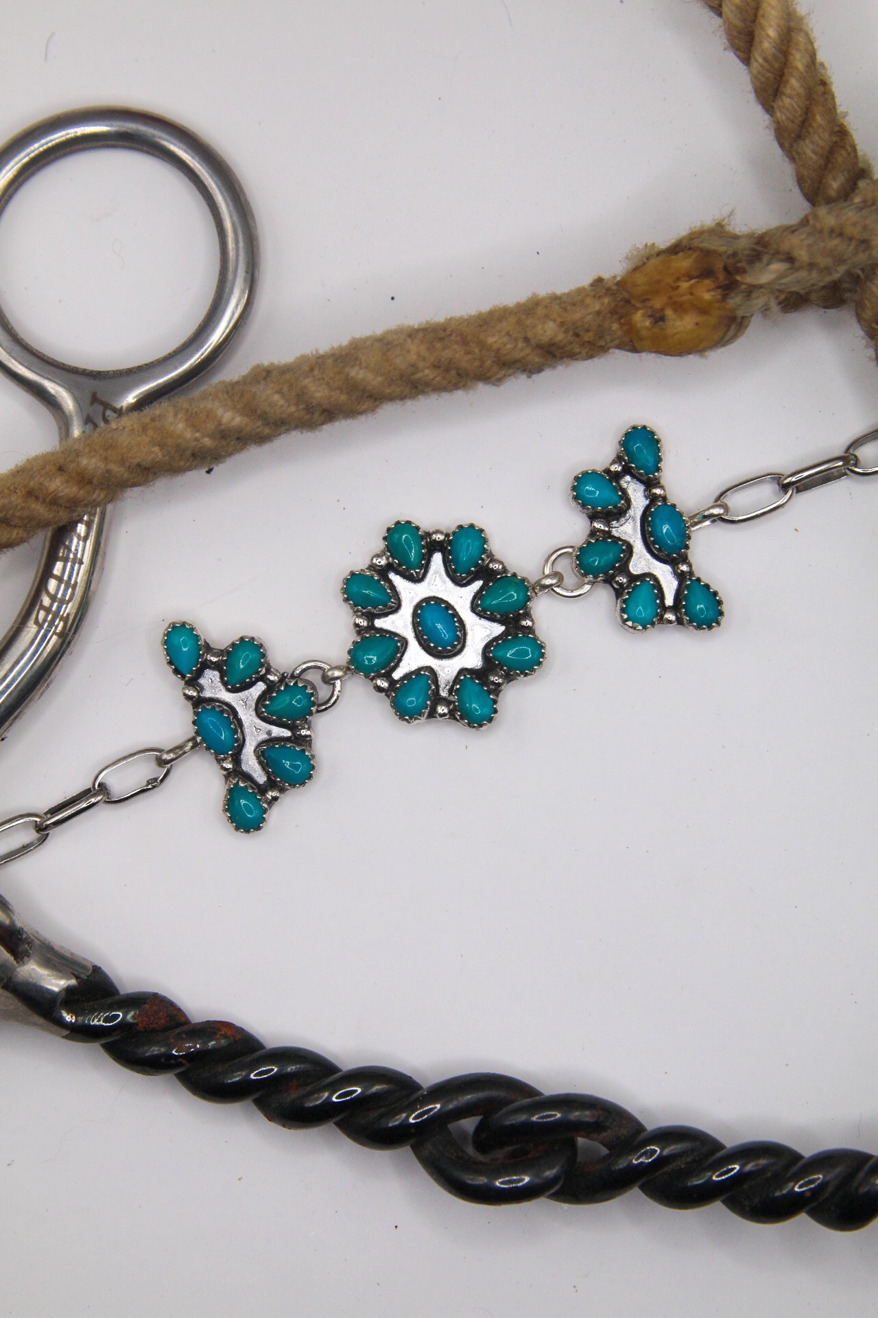 Kingman cluster link bracelet