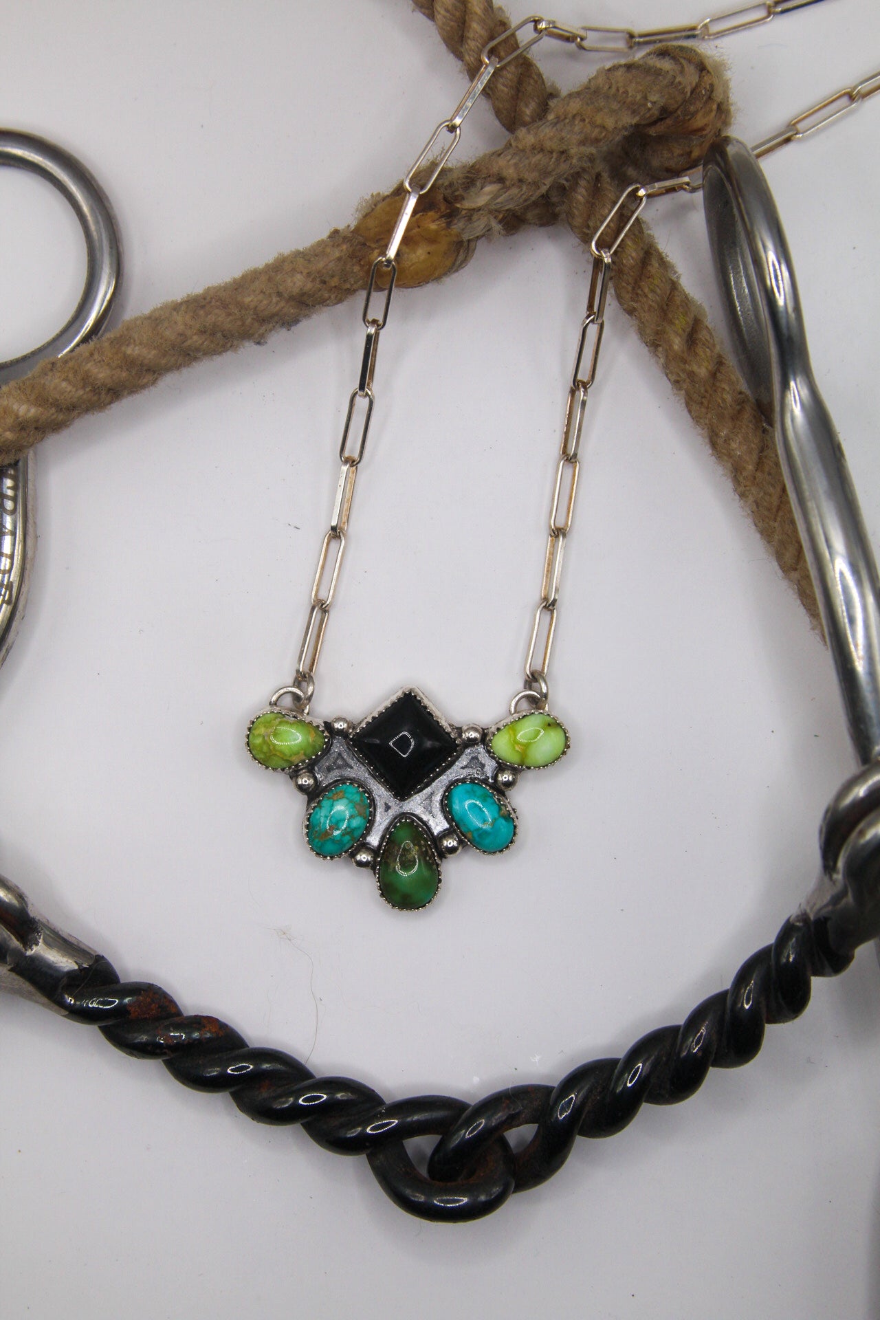 Mixed stone necklace