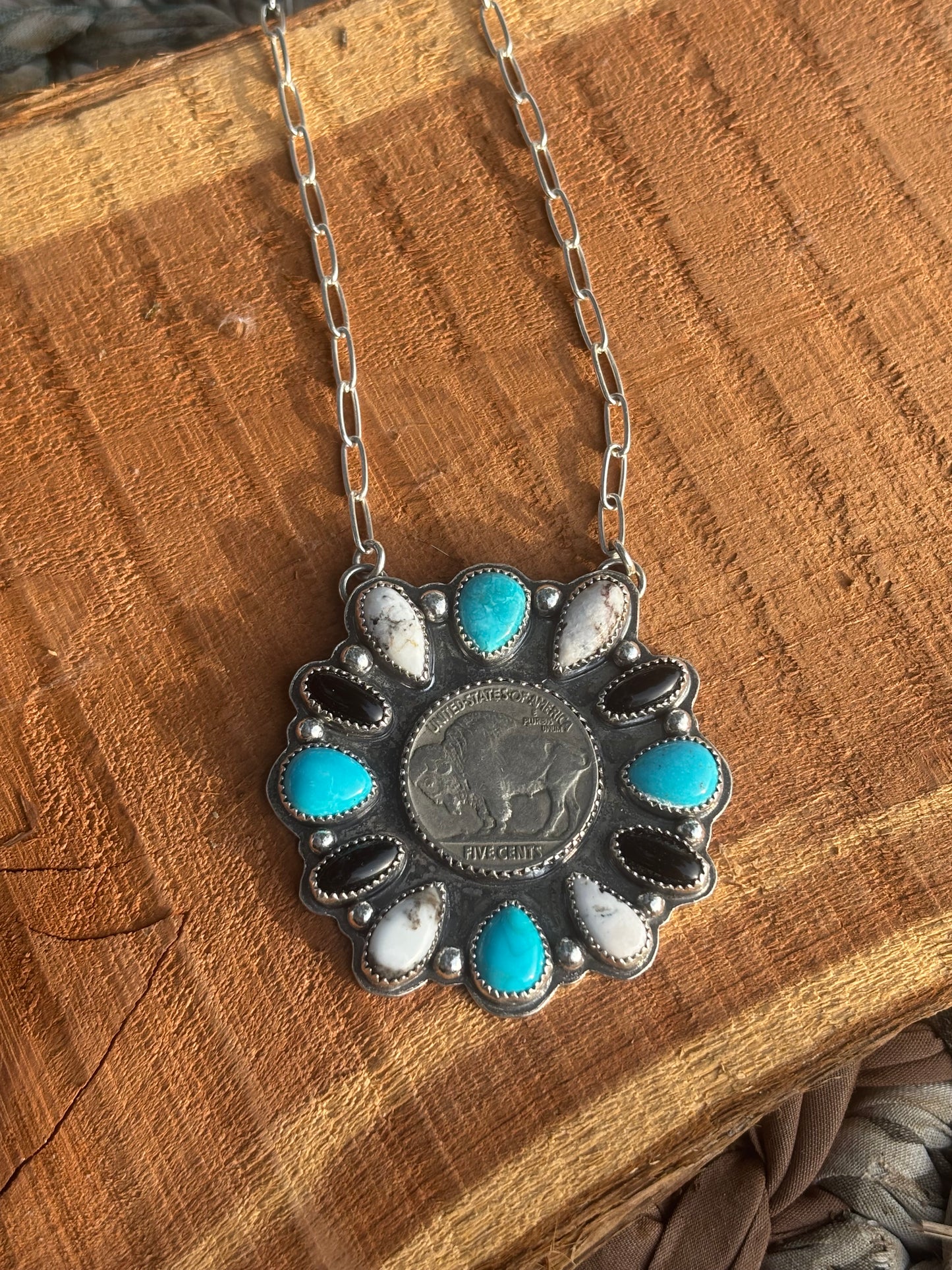 Buffalo statement necklace