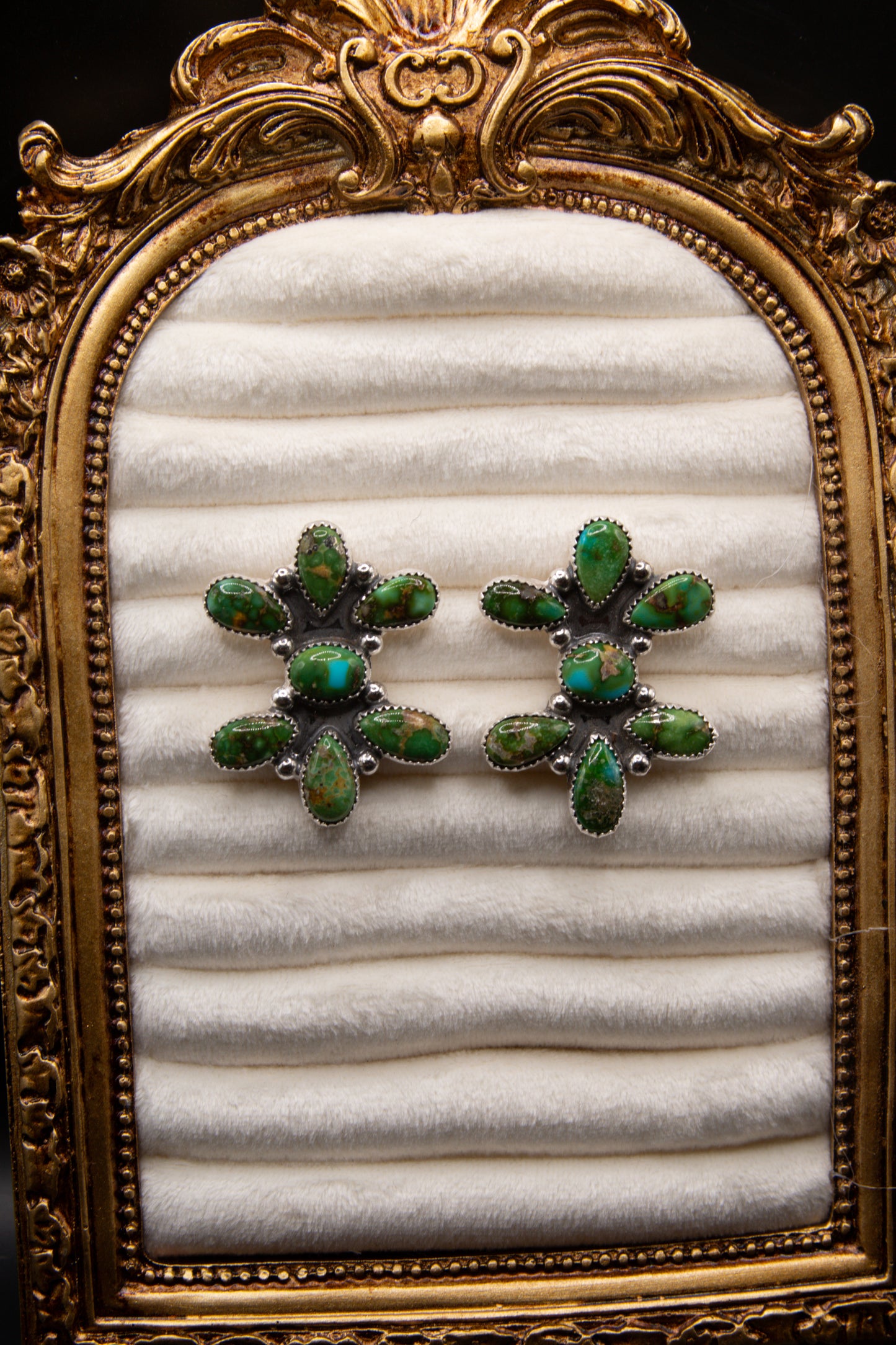 Sonoran gold cluster earrings