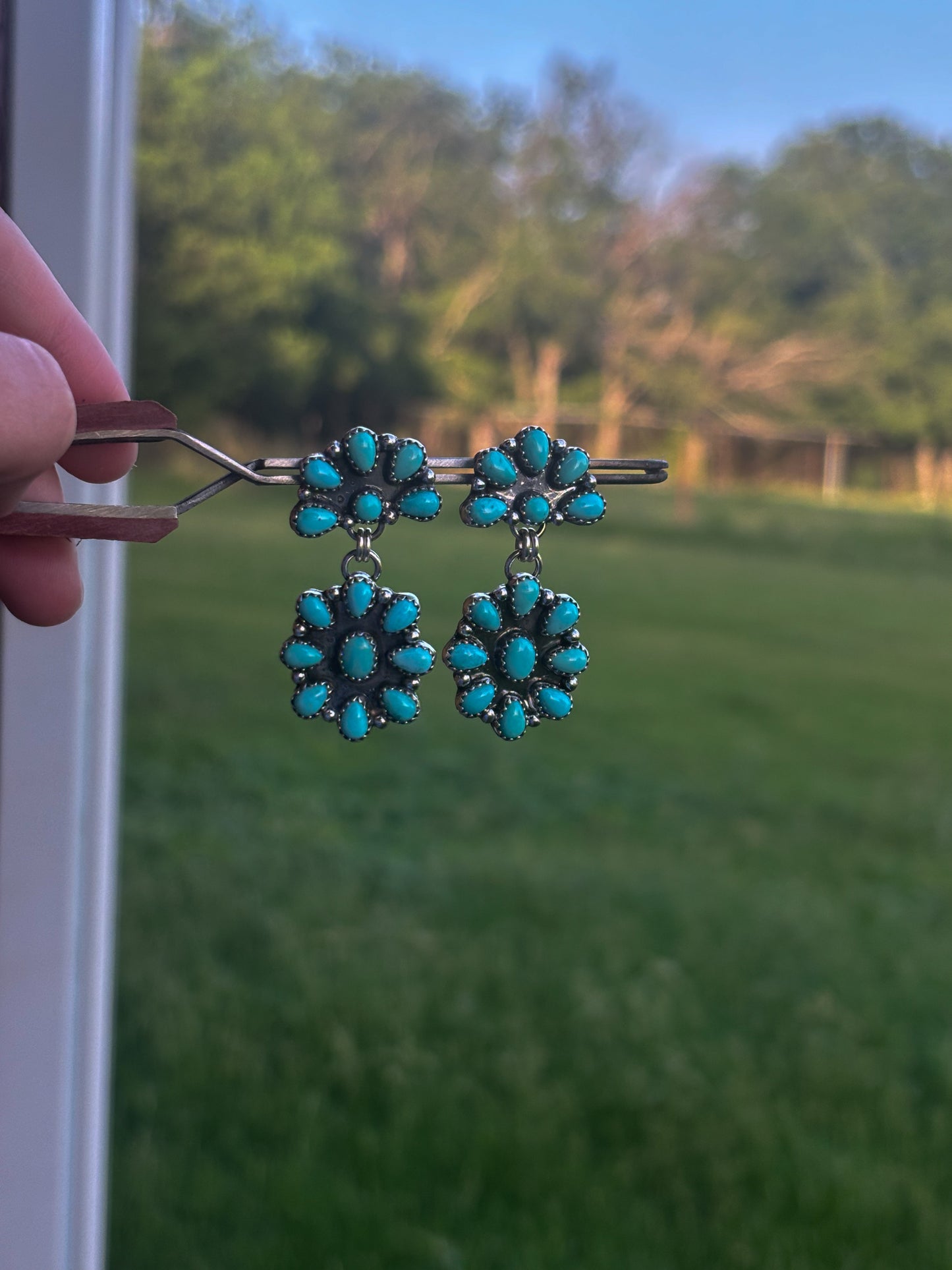 Whitewater dangle earrings