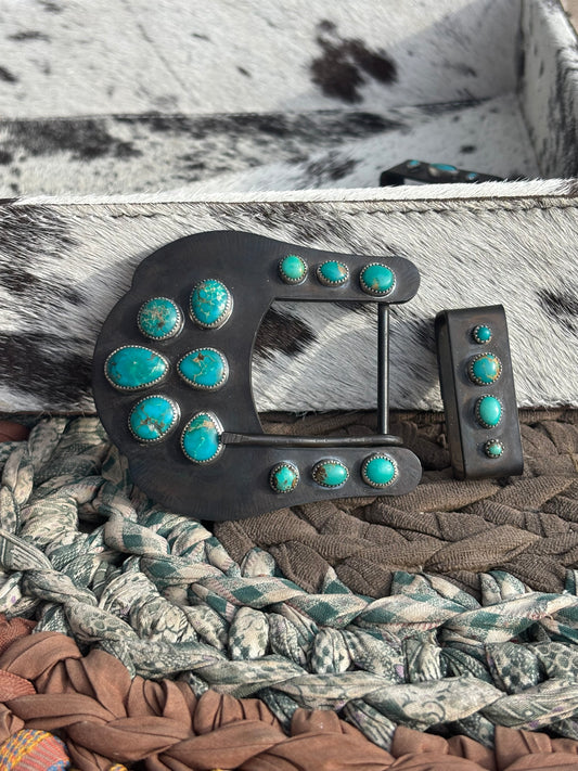 Turquoise Buckle and Keeper