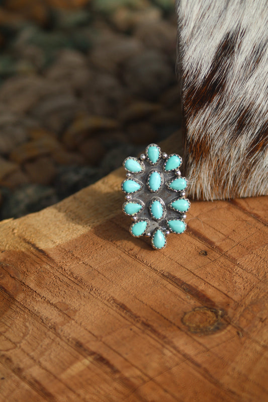 Whitewater Cluster Ring - Size 8
