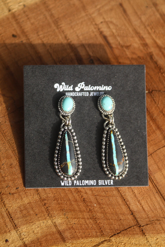 Blackjack & Whitewater Drop Earrings