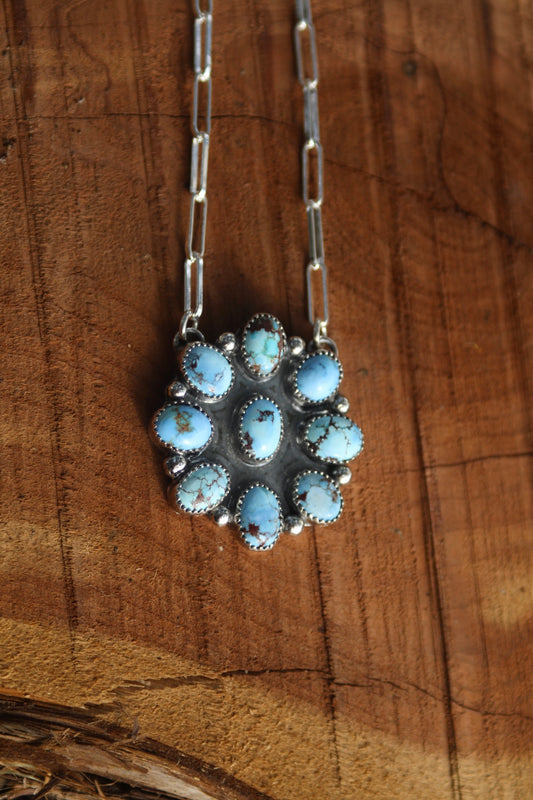 Golden Hills Cluster Necklace - 18”