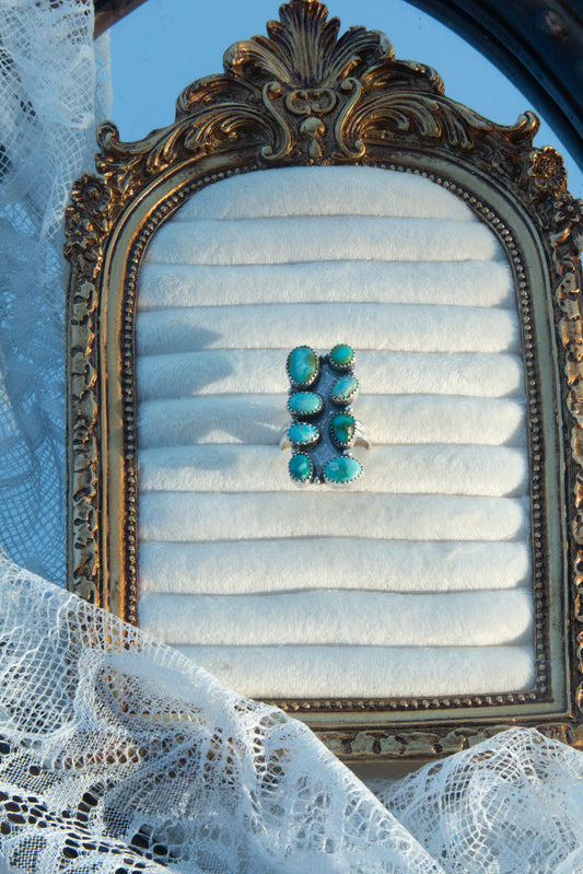 Sonoran Mtn 8 stone ring - 8.75