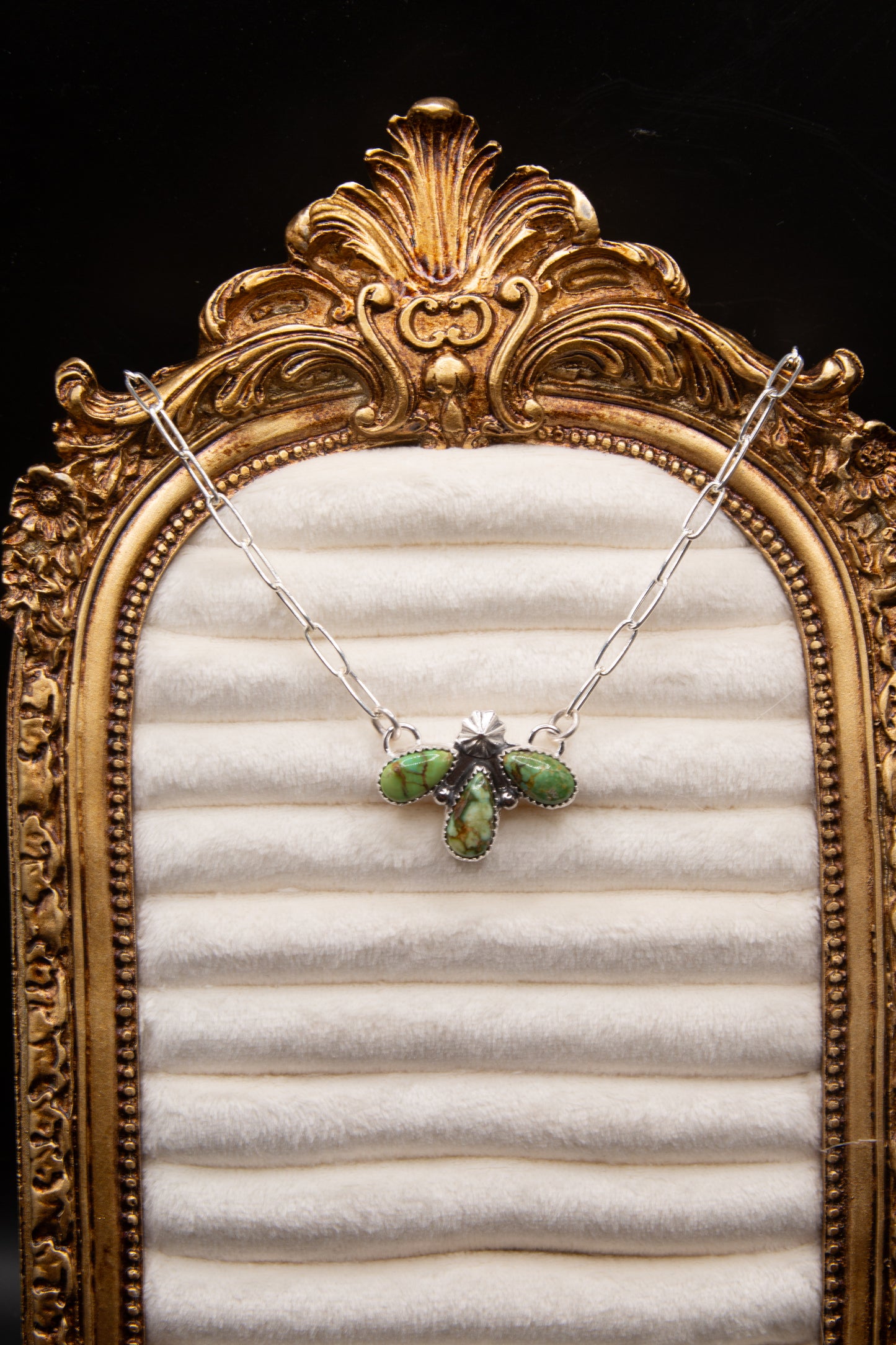 Sonoran Gold 3 stone necklace